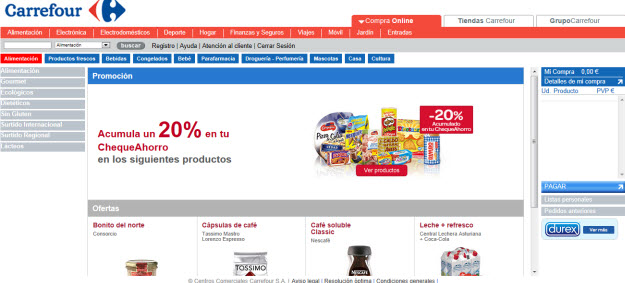 Comprar a domicilio en Carrefour online