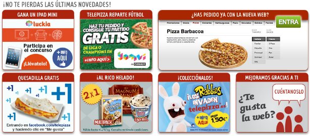 Comprar pizza online en Telepizza