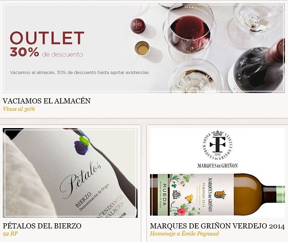 outlet vinos online